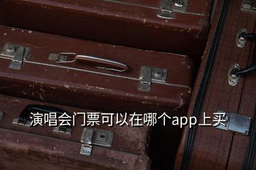 演唱会门票可以在哪个app上买