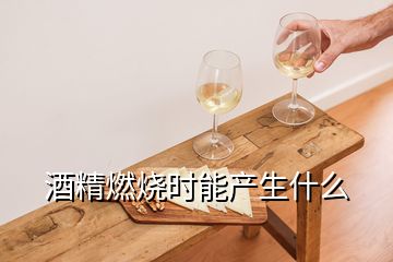 酒精燃烧时能产生什么