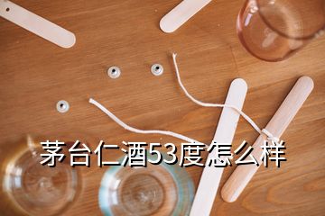 茅台仁酒53度怎么样