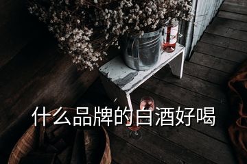 什么品牌的白酒好喝