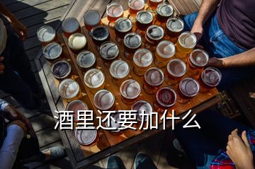 酒里还要加什么