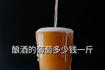 酿酒的葡萄多少钱一斤