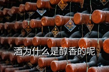 酒为什么是醇香的呢