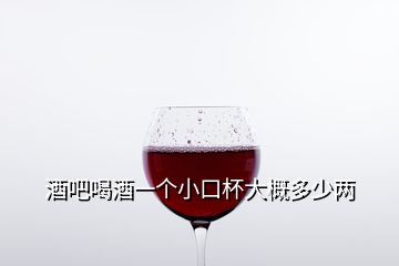 酒吧喝酒一个小口杯大概多少两