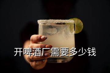 开啤酒厂需要多少钱