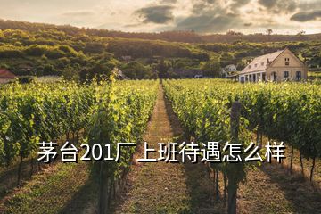 茅台201厂上班待遇怎么样