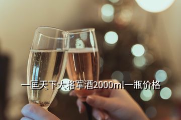 一匡天下大将军酒2000ml一瓶价格