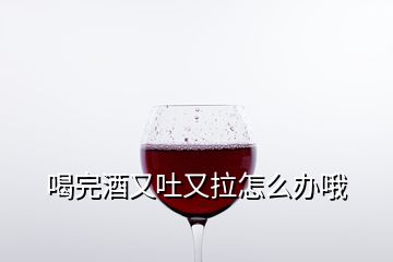 喝完酒又吐又拉怎么办哦