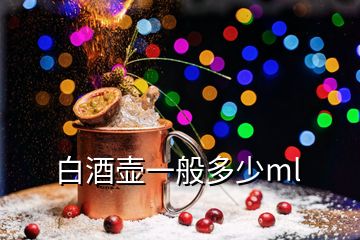 白酒壶一般多少ml