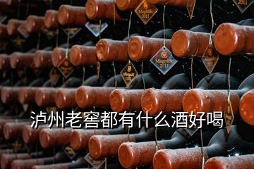 泸州老窖都有什么酒好喝