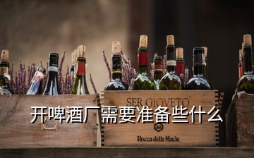 开啤酒厂需要准备些什么