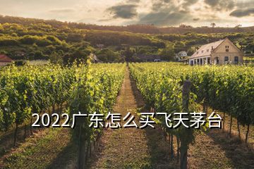 2022广东怎么买飞天茅台