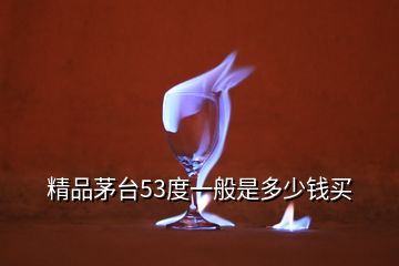 精品茅台53度一般是多少钱买
