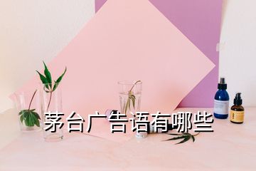 茅台广告语有哪些