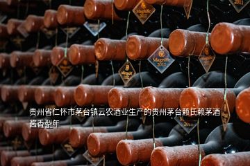 贵州省仁怀市茅台镇云农酒业生产的贵州茅台赖氏赖茅酒酱香型年
