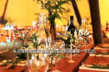 阜南县焦坡镇焦坡酒厂的焦坡特酿是哪一年出的