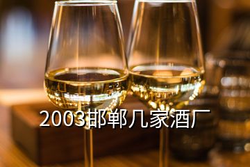 2003邯郸几家酒厂