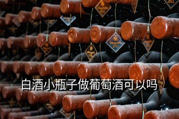 白酒小瓶子做葡萄酒可以吗