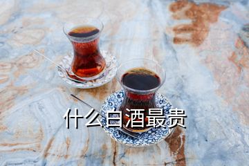 什么白酒最贵