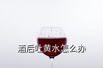 酒后吐黄水怎么办