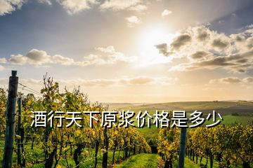 酒行天下原浆价格是多少