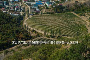 茅台酒厂三大前身都有哪些他们三个烧坊有什么渊源吗