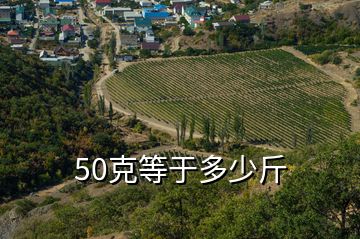 50克等于多少斤