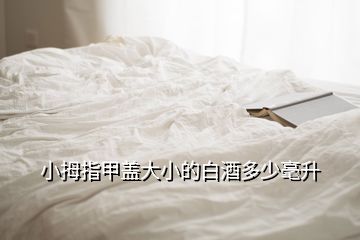 小拇指甲盖大小的白酒多少毫升