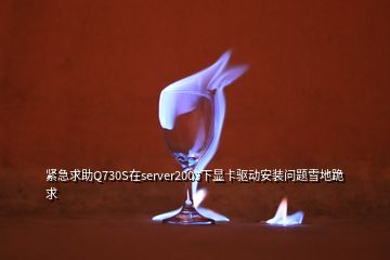 紧急求助Q730S在server2003下显卡驱动安装问题雪地跪求