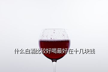 什么白酒比较好喝最好在十几块钱