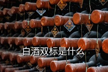 白酒双标是什么