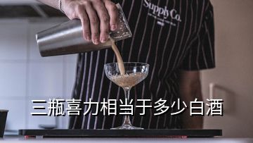 三瓶喜力相当于多少白酒