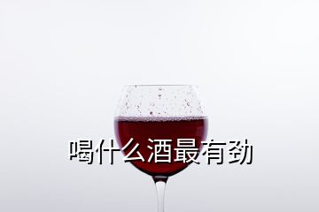 喝什么酒最有劲