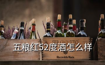 五粮红52度酒怎么样