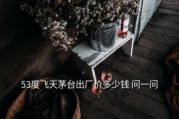 53度飞天茅台出厂价多少钱 问一问