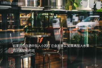 如果我在白酒中加入小苏打 它会发酵么 如果再加入水果的汁液能长时间