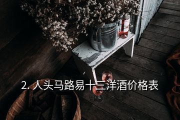 2. 人头马路易十三洋酒价格表