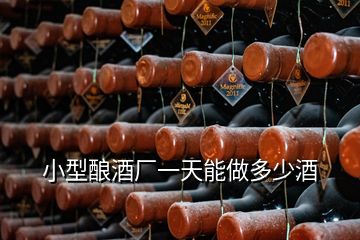 小型酿酒厂一天能做多少酒