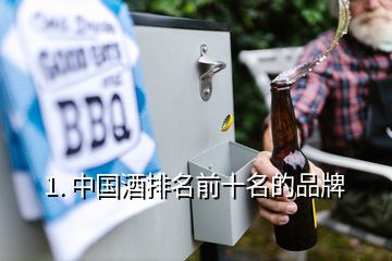 1. 中国酒排名前十名的品牌