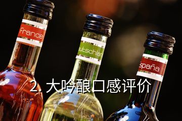 2. 大吟酿口感评价