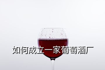 如何成立一家葡萄酒厂