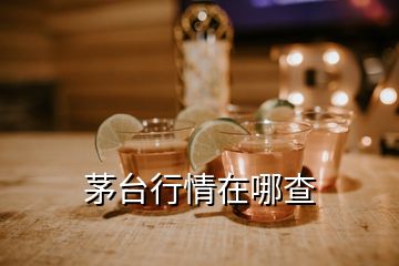 茅台行情在哪查