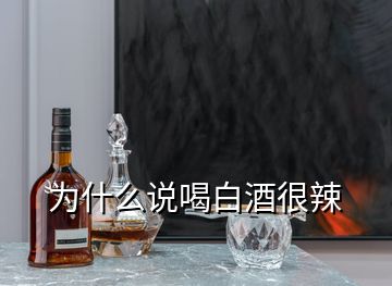 为什么说喝白酒很辣