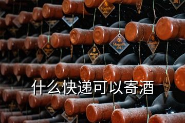 什么快递可以寄酒