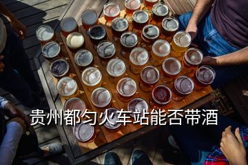 贵州都匀火车站能否带酒
