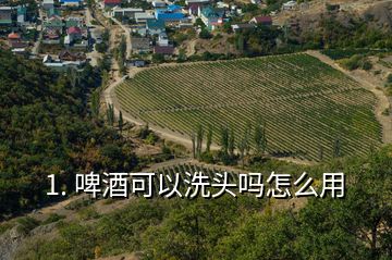 1. 啤酒可以洗头吗怎么用