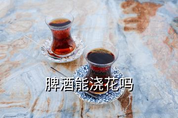 脾酒能浇花吗