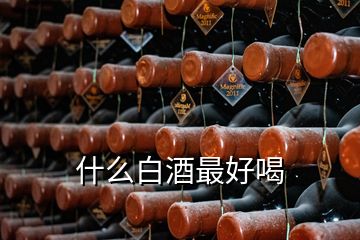 什么白酒最好喝