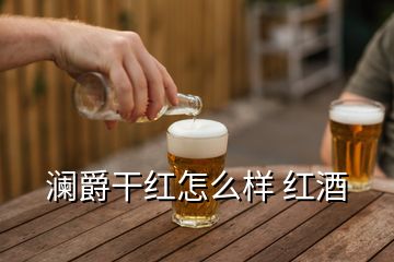 澜爵干红怎么样 红酒