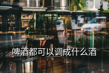 啤酒都可以调成什么酒